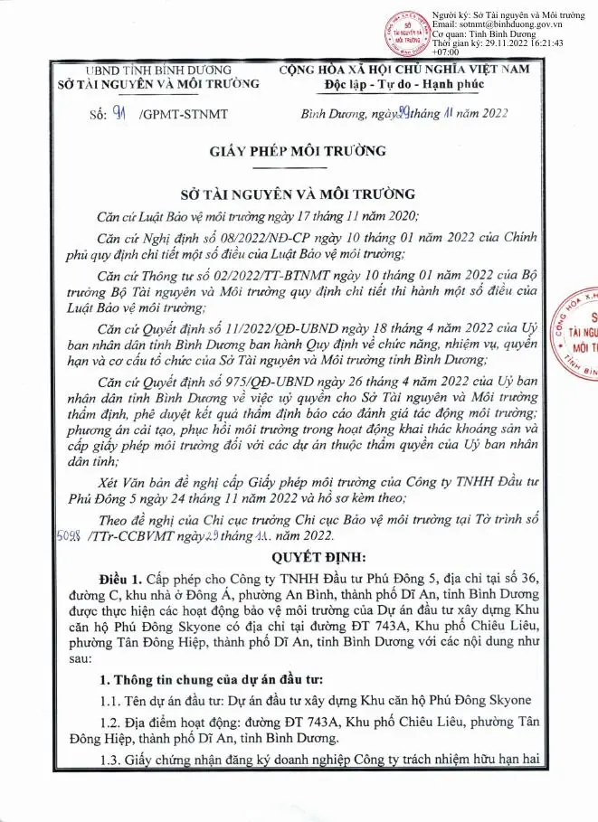 Giấy phép môi trường