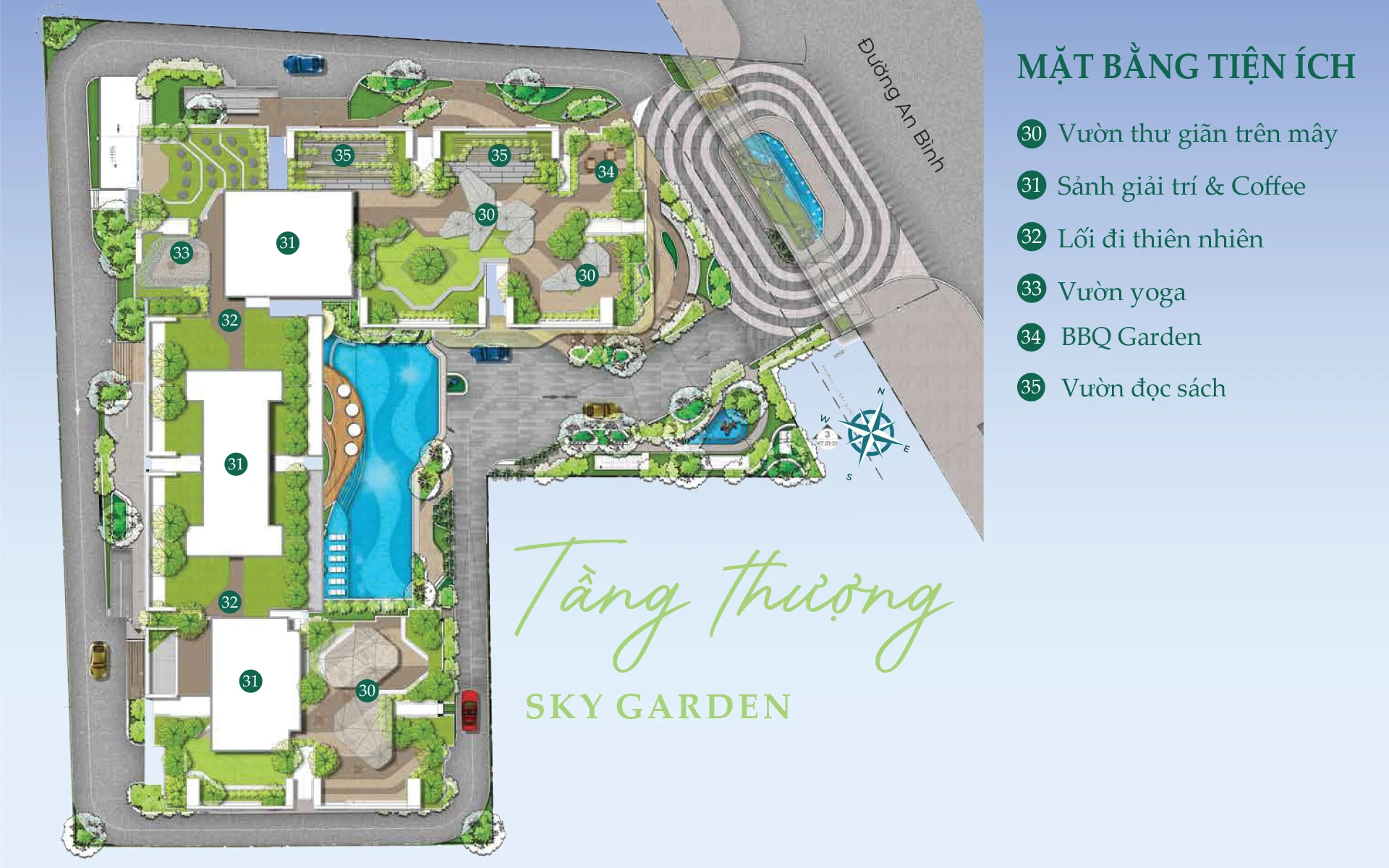 Không gian Sky Garden theo tư liệu giới thiệu thiết kế dự án